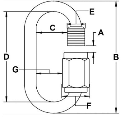 1/8" Stainless Steel Quick Link