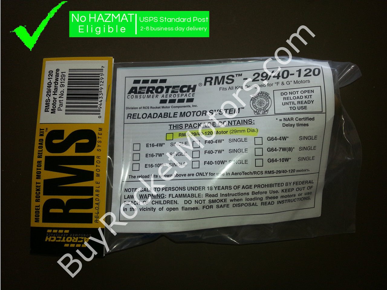 AeroTech 29/40-120 Complete Motor Hardware - Hobbyline