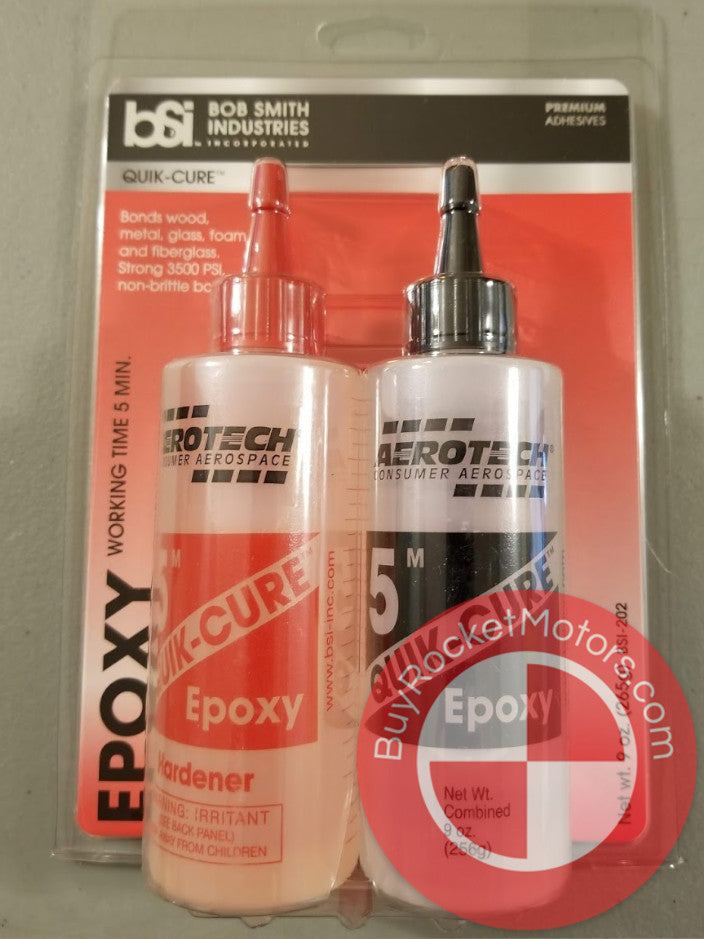 Bob Smith Quick Cure 5-Minute Epoxy - 9 ounces
