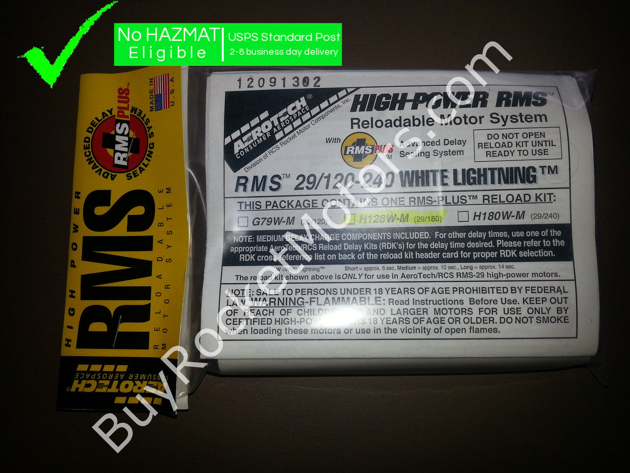 Aerotech H128W-14A White Lightning