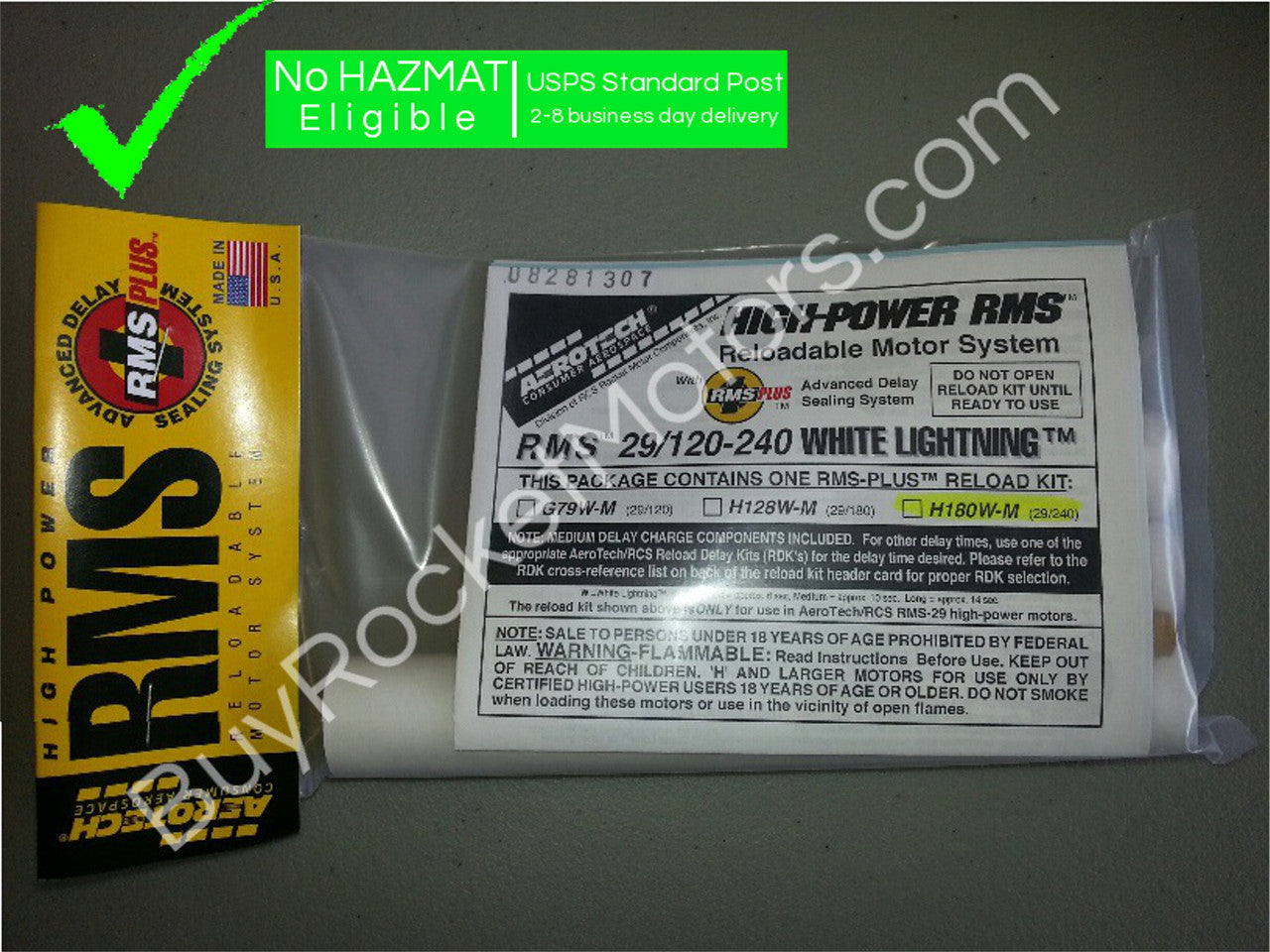 Aerotech H180W-14A White Lightning