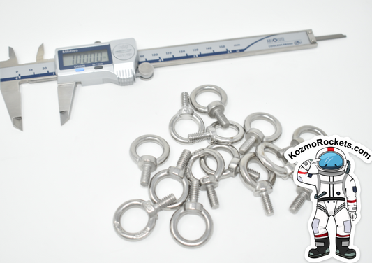 5/16"  x  9/16" Stainless Steel Machinery Eye Bolt