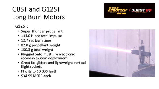 Aerotech G12 Super Thunder 29 mm - Single Use Plugged