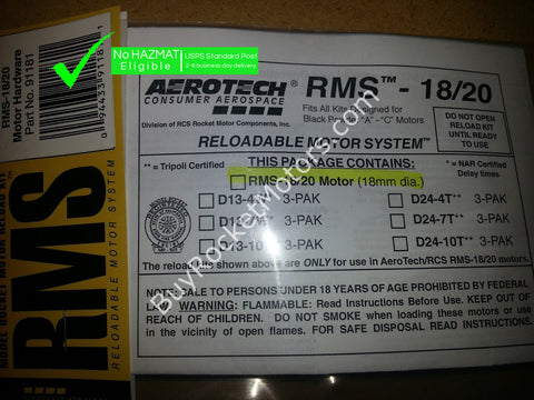 AeroTech 18/20 Complete Motor Hardware