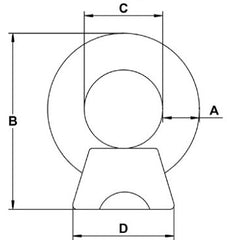 1/4" Stainless Steel Eye Nut