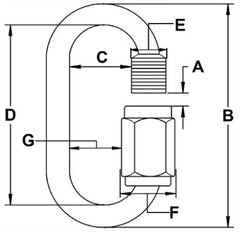 1/4" Stainless Steel Quick Link