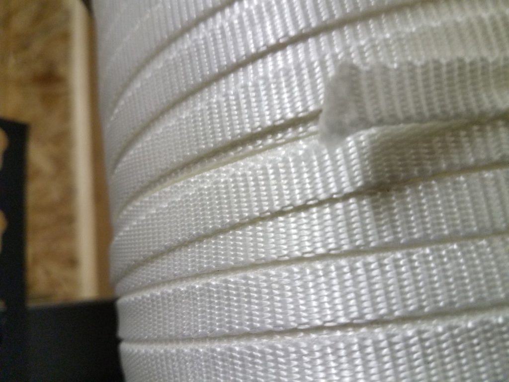 6' of 3/16" tubular nylon with loops sewn