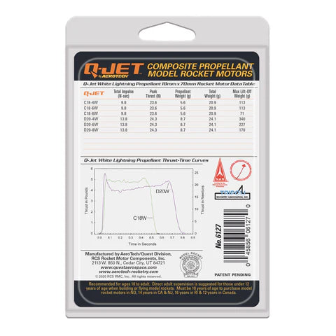 Quest C18 Q-Jet White Lightning  - Single Use - 2 Pack