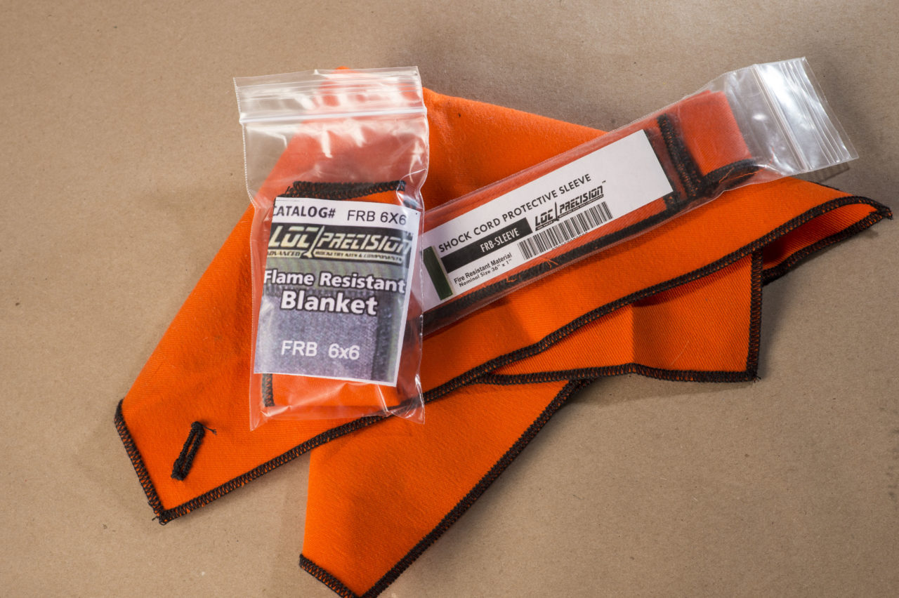 LOC Precision Flame Resistant Blanket - 6" x 6" for up to 2.56" Airframes
