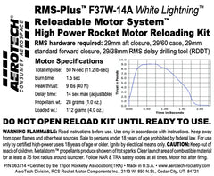 Aerotech F37-14A White Lightning RMS 29/60