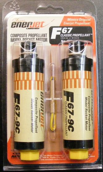 Aerotech F67-C Classic Enerjet Single Use Motor  (2 Pack)