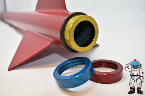 SECONDS - 38mm - Base + Cap - Kozmo Bear Claw™ Rocket Motor Retainers