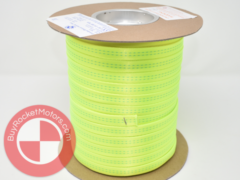 Neon Green - 5/8" Tubular Nylon for Recovery Harnesses & Shock Cords - Fine Weave