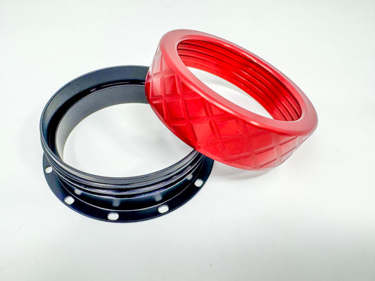 75mm - FLANGED - Base + Cap - Kozmo Bear Claw™ Rocket Motor Retainers