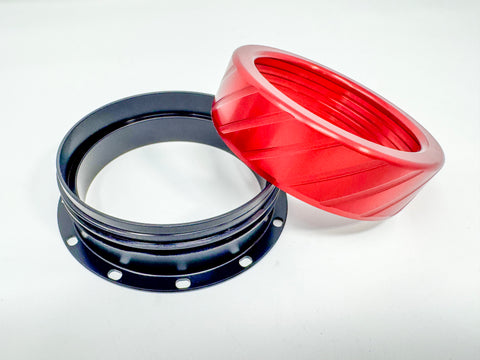 75mm - FLANGED - Base + Cap - Kozmo Bear Claw™ Rocket Motor Retainers