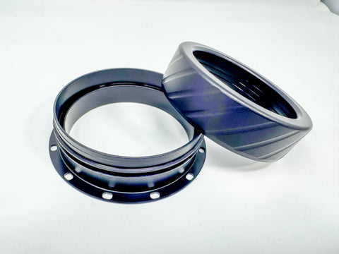 75mm - FLANGED - Base + Cap - Kozmo Bear Claw™ Rocket Motor Retainers