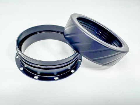 75mm - FLANGED - Base + Cap - Kozmo Bear Claw™ Rocket Motor Retainers