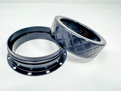 75mm - FLANGED - Base + Cap - Kozmo Bear Claw™ Rocket Motor Retainers