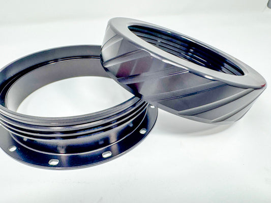 SECONDS - 98mm - FLANGED - Base + Cap - Kozmo Bear Claw™ Rocket Motor Retainers