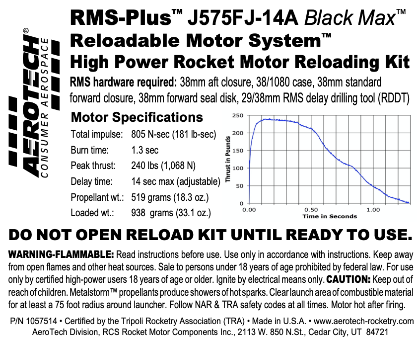 Aerotech J575FJ-14A Fast Jack
