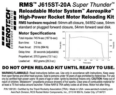 Aerotech J615ST-20A Super Thunder 54mm - RMS
