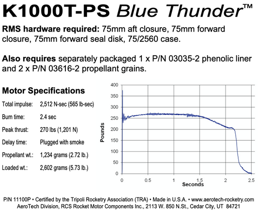 Aerotech K1000T-P Blue Thunder