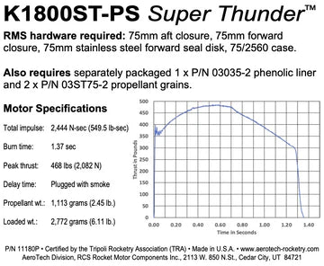 Aerotech K1800ST-PS Super Thunder