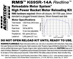 Aerotech K695R-14A Redline