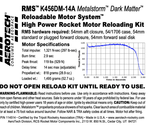 Aerotech K456DM-14A Metalstorm Darkmatter