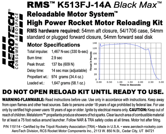 Aerotech K513FJ-14A Fast Jack