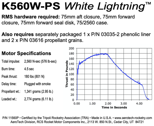 Aerotech K560W-PS White Lightning