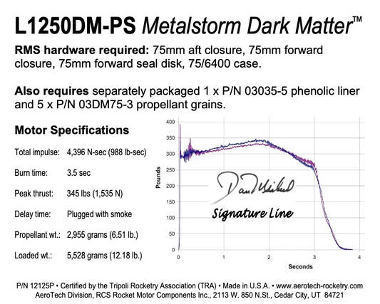 Aerotech L1250DM-PS Metalstorm Dark Matter
