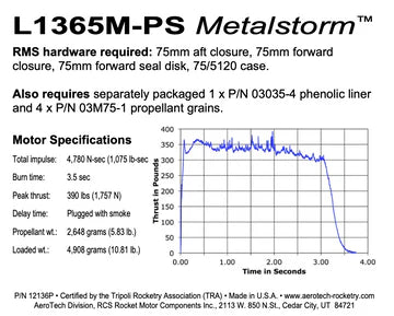 Aerotech L1365M-PS Metalstorm Sparky