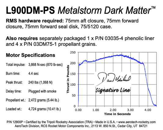 Aerotech L900DM-PS Metalstorm Dark Matter