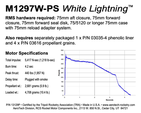 Aerotech M1297W-P White Lightning