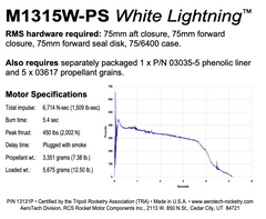 Aerotech M1315W-PS White Lightning
