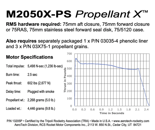 Aerotech M2050X-PS Propellant X
