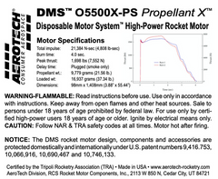 Aerotech O5500X-PS Propellant X
