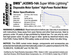 Aerotech J435-14A Super White Lightning 38 mm - DMS