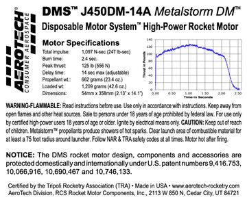 Aerotech J450-14A Metalstorm Dark Matter 54 mm - DMS