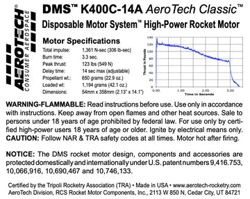 Aerotech K400-14A Classic 54 mm - DMS