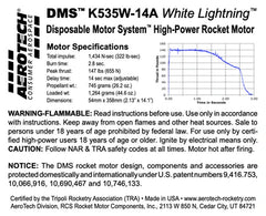 Aerotech K535-14A White Lightning 54 mm - DMS