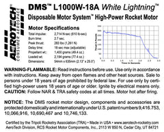 Aerotech L1000-18A White Lightning 54 mm - DMS