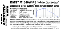 Aerotech M1340-P White Lightning 98 mm - DMS