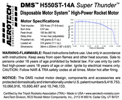 Aerotech H550-14A Super Thunder RMS-Plus RELOAD