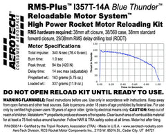 Aerotech I357T-14A 38mm RMS-Plus Blue Thunder