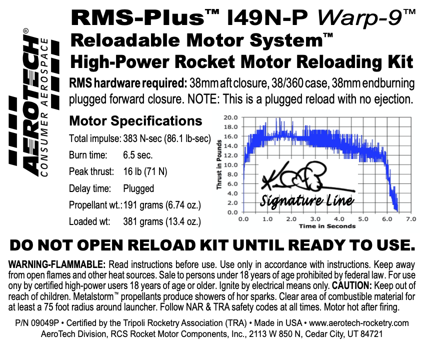Aerotech I49N-P Warp 9