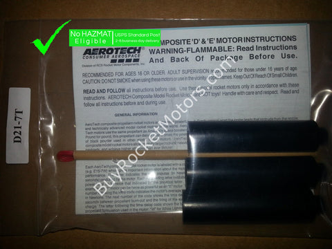Aerotech D21 Blue Thunder - Single Use - 3 Pack -