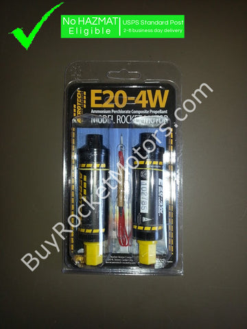 Aerotech E20 White Lightning 24 mm - Single Use - 2 Pack