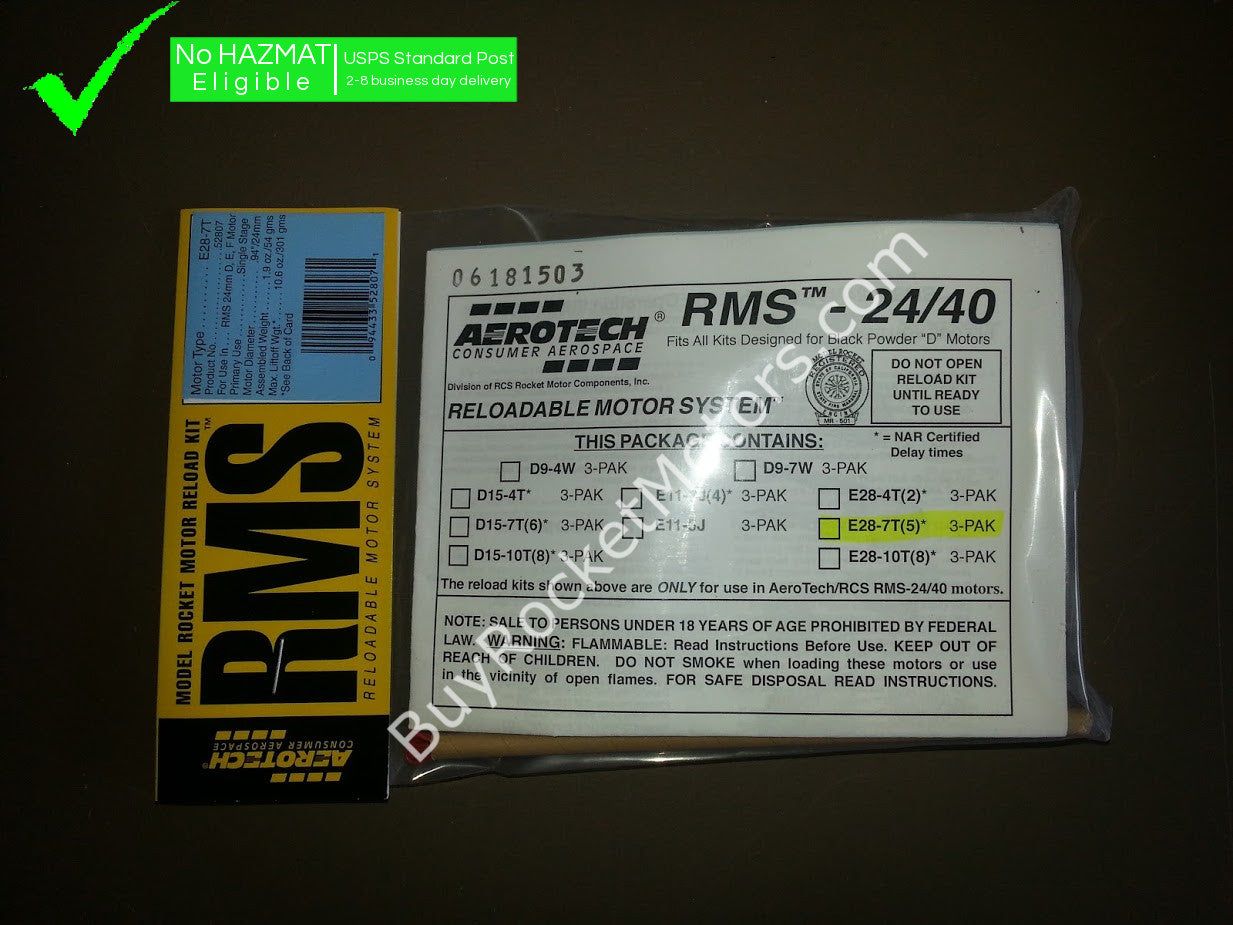 Aerotech E28 Blue Thunder RMS 24/40 - 3 Pack